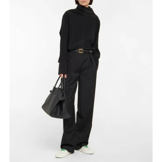 The Row Marce Wool-blend High-rise Pants