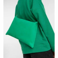 The Row Morgan Large Leather Shoulder Bag