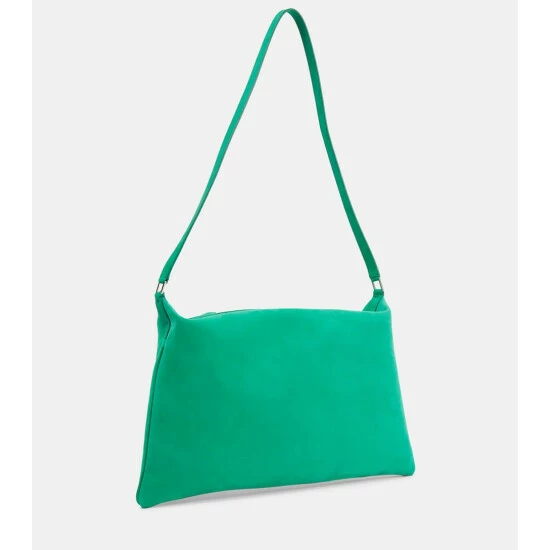 The Row Morgan Large Leather Shoulder Bag - Image 3