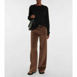 The Row Eglitta Cotton And Cashmere Corduroy Pants
