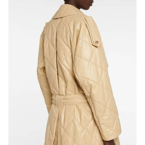 The Row Agathon Quilted Leather Trench Coat - Image 5