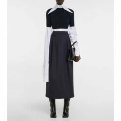 The Row Vic Wool And Silk Crop Top