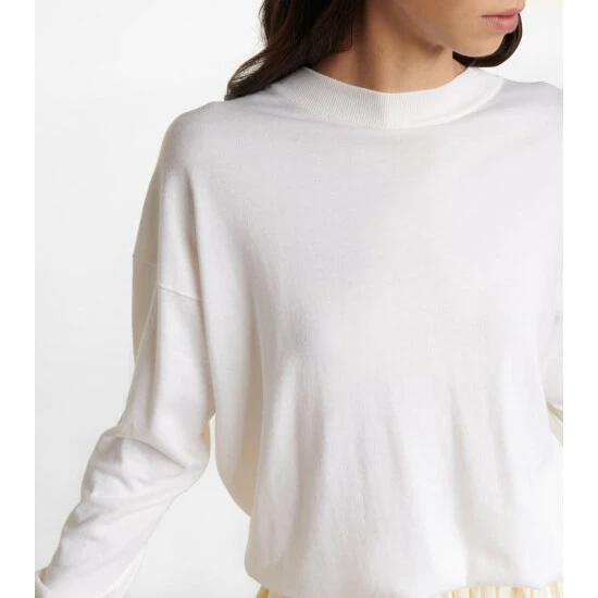 The Row Elston Cotton And Cashmere Sweater - Image 3