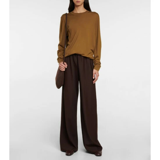 The Row Eva Leather Ballet Flats