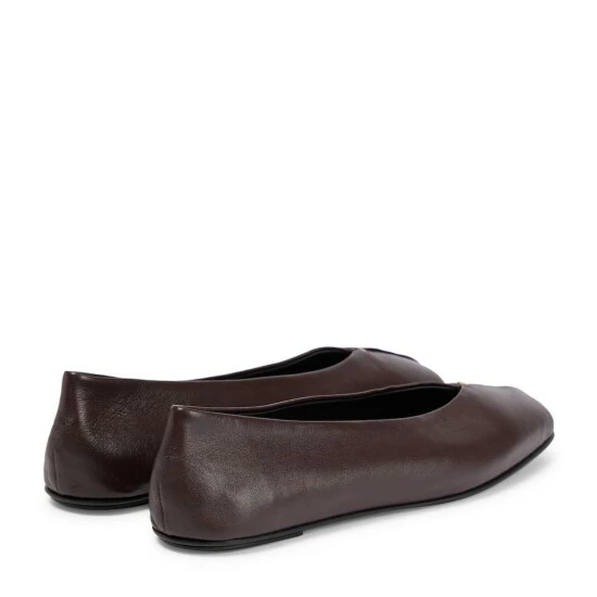 The Row Eva Leather Ballet Flats - Image 2