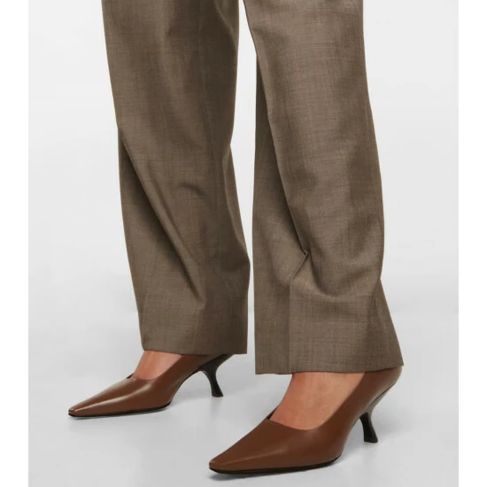 The Row Kitten Leather Pumps - Image 3