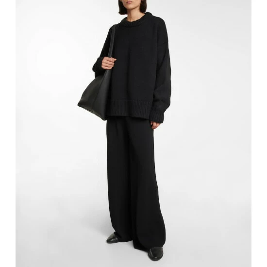 The Row Gala High-rise Wide-leg Cady Pants