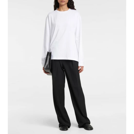 The Row Ciles Long-sleeved Cotton Top