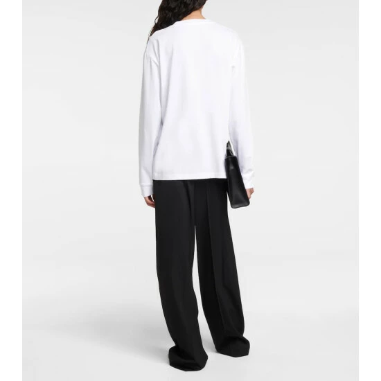 The Row Ciles Long-sleeved Cotton Top - Image 2