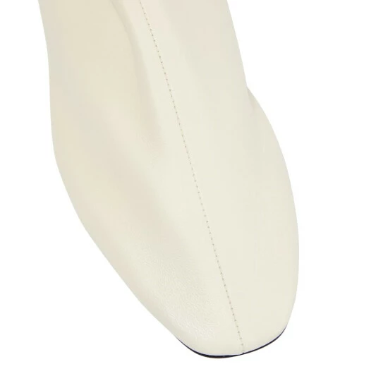 The Row Ava Leather Ankle Boots - Image 5