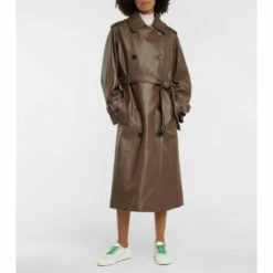 The Row Benzy Leather Trench Coat