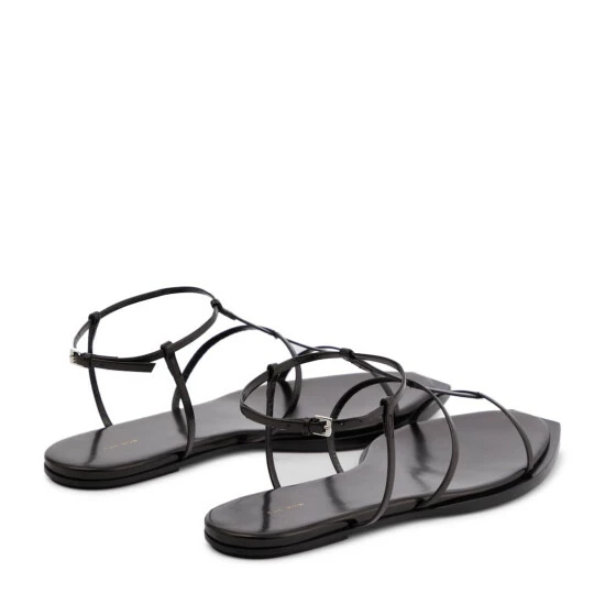 The Row T-Bar Leather Sandals - Image 2