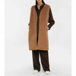 The Row Beyzita Camel Hair And Silk Vest