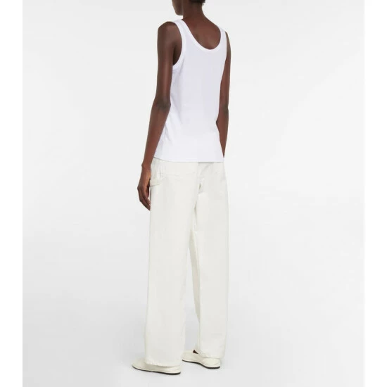 The Row Frankie Cotton Jersey Tank Top - Image 2