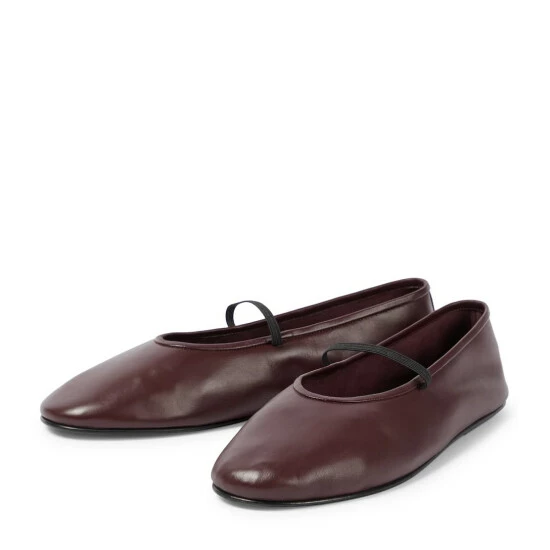 The Row Leather Ballet Flats - Image 4