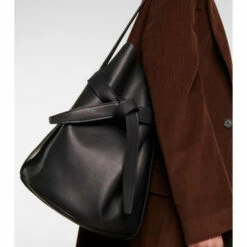 The Row Leo Large Leather Bucket Bag