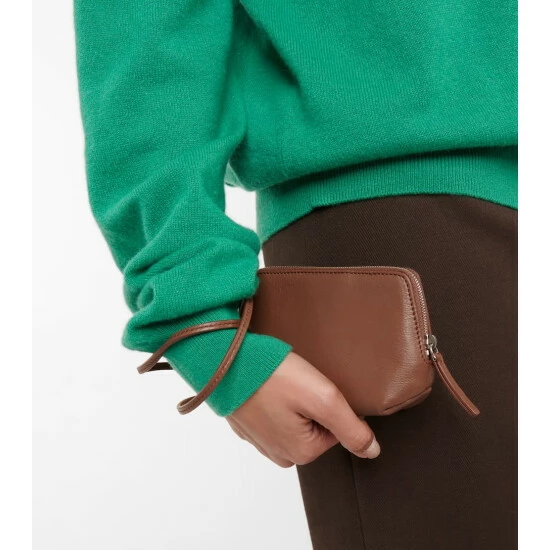 The Row Owen Leather Pouch