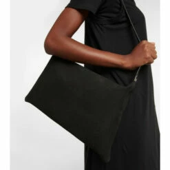 The Row Morgan Large Leather Shoulder Bag