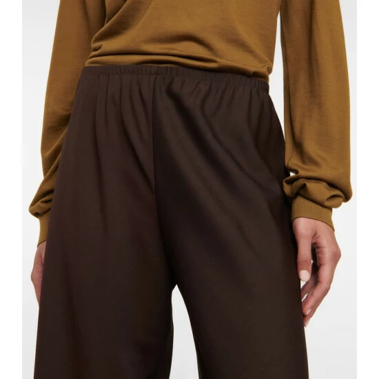 The Row Gala Wide-leg Wool And Mohair Pants - Image 3
