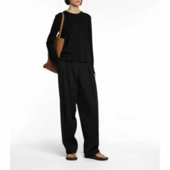 The Row Shermann Cotton Jersey Top