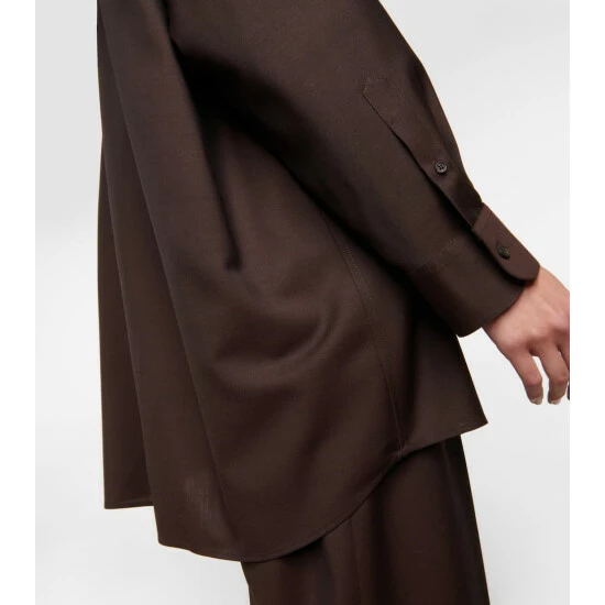 The Row Luka Wool And Mohair Shirt - Image 4