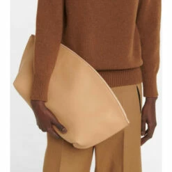 The Row Dante Leather Clutch Bag