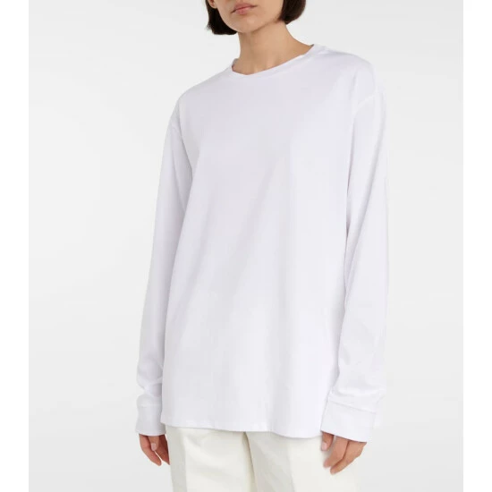 The Row Ciles Cotton Jersey Top - Image 3