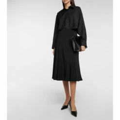 The Row Medela Silk Satin Midi Skirt