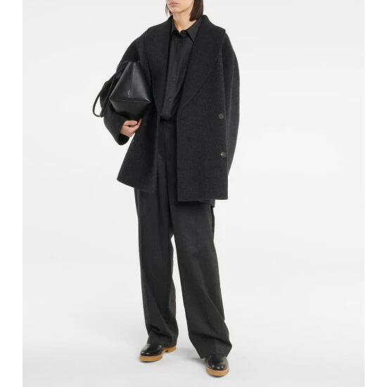 The Row Boris Leather Ankle Boots