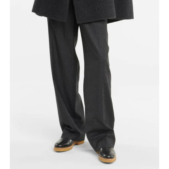 The Row Boris Leather Ankle Boots - Image 3