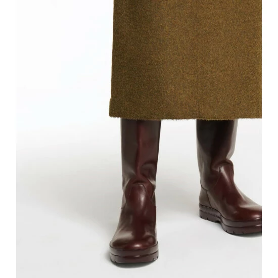 The Row Billie Leather Knee-high Boots - Image 3