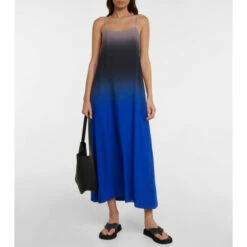 The Row Ginza Denim And Suede Sandals