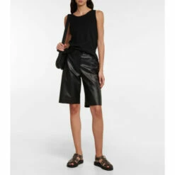 The Row Fisherman Metallic Leather Sandals