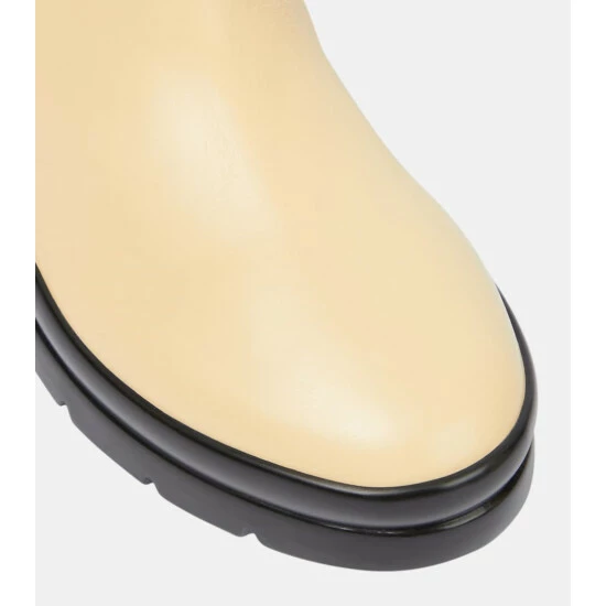 The Row Billie Leather Knee-high Boots - Image 5