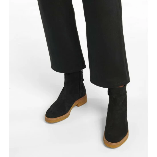 The Row Boris Suede Ankle Boots - Image 3