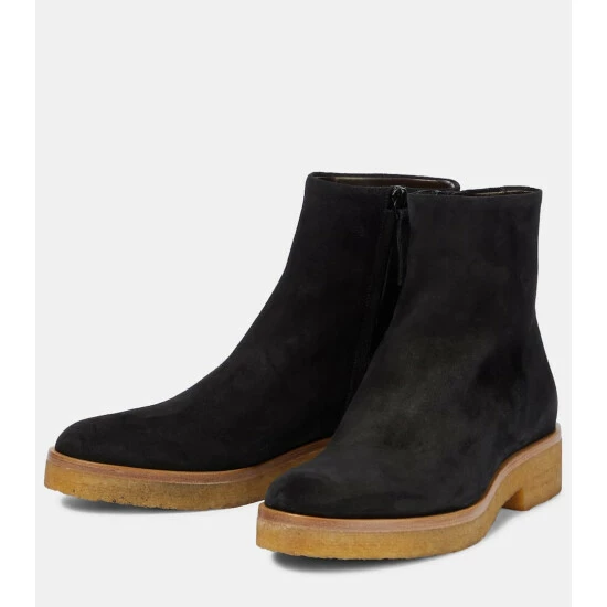 The Row Boris Suede Ankle Boots - Image 4