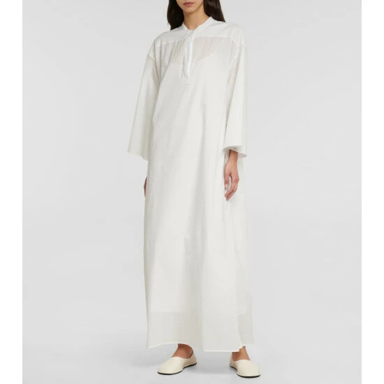 The Row Lanna Cotton Kaftan Maxi Dress