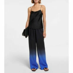 The Row Avante Dégradé Silk Crêpe Pants