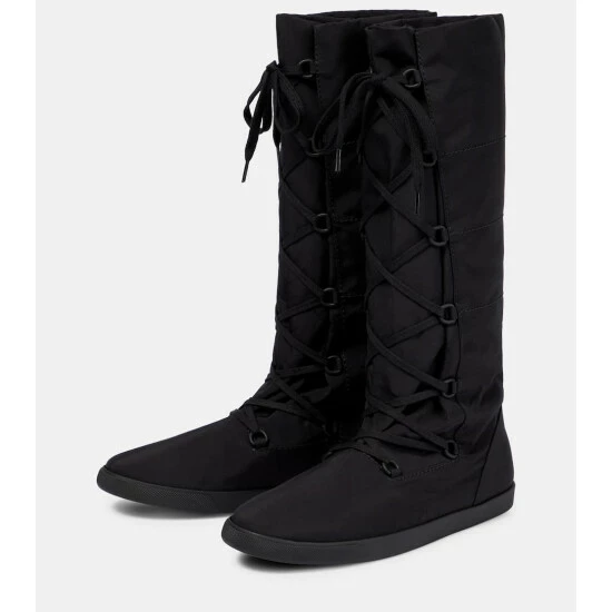 The Row Banana Nylon Lace-up Boots - Image 4