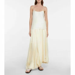 The Row Fray Satin Thong Sandals