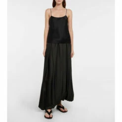 The Row Fray Satin Thong Sandals