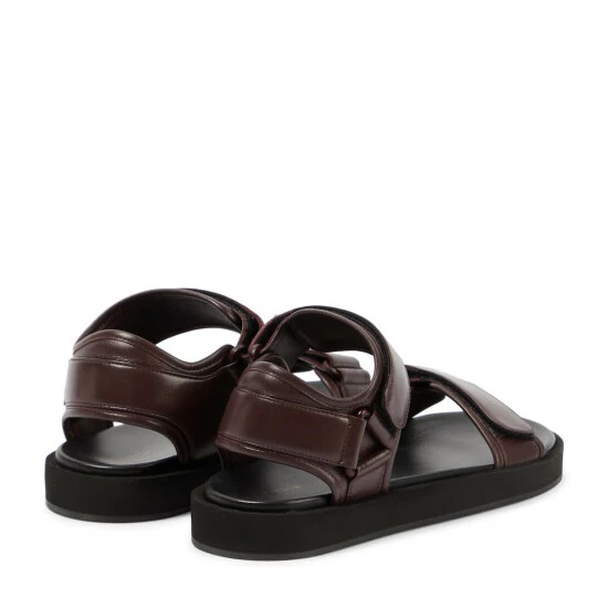 The Row Hook-and-Loop II Leather Sandals - Image 2