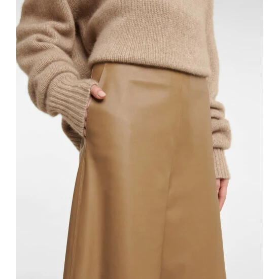 The Row Jacobo Leather Culottes - Image 3