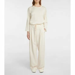 The Row Seam Detail Silk Top