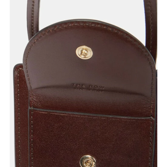 The Row Annette Leather Coin Purse On A Strap - Image 2