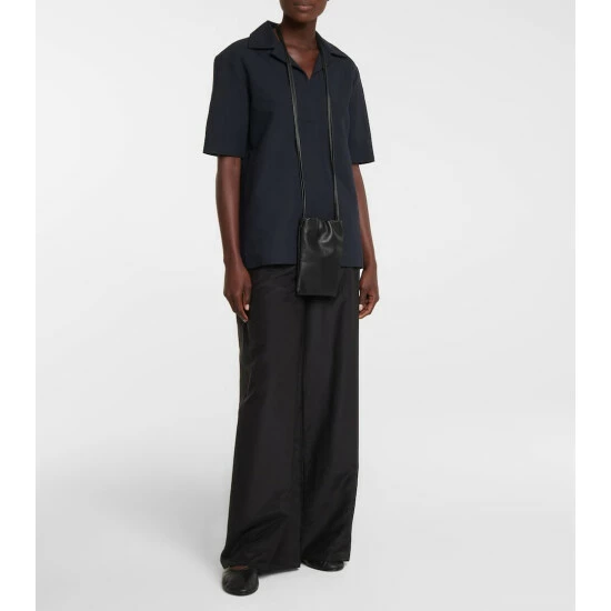 The Row Andres Satin Wide-leg Pants