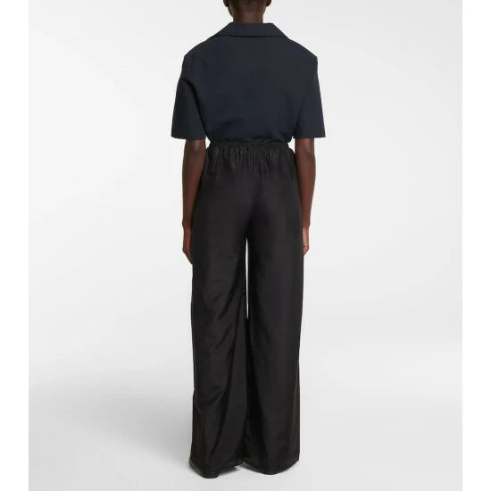 The Row Andres Satin Wide-leg Pants - Image 2