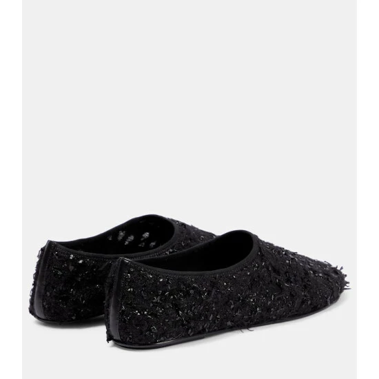 The Row Ozzy Embellished Ballet Flats - Image 2