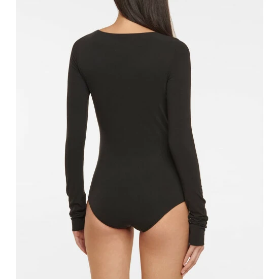 The Row Fenna Silk-blend Bodysuit - Image 3