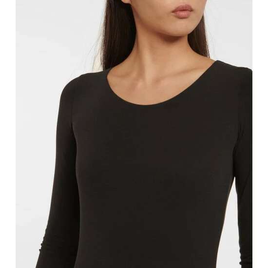 The Row Fenna Silk-blend Bodysuit - Image 4